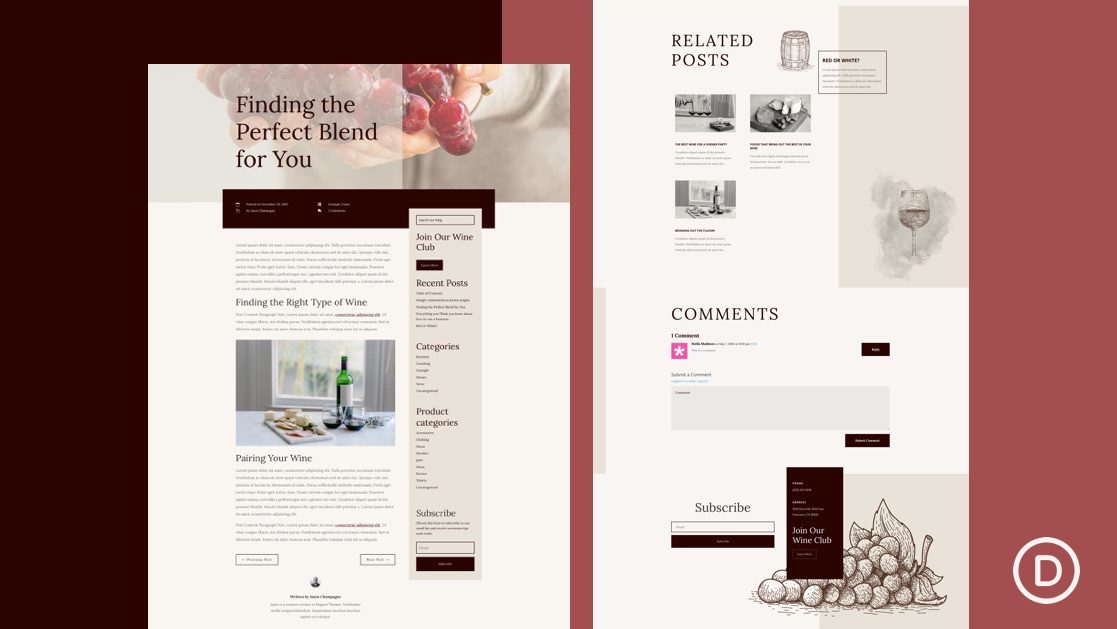 Winery Blog Post Template
