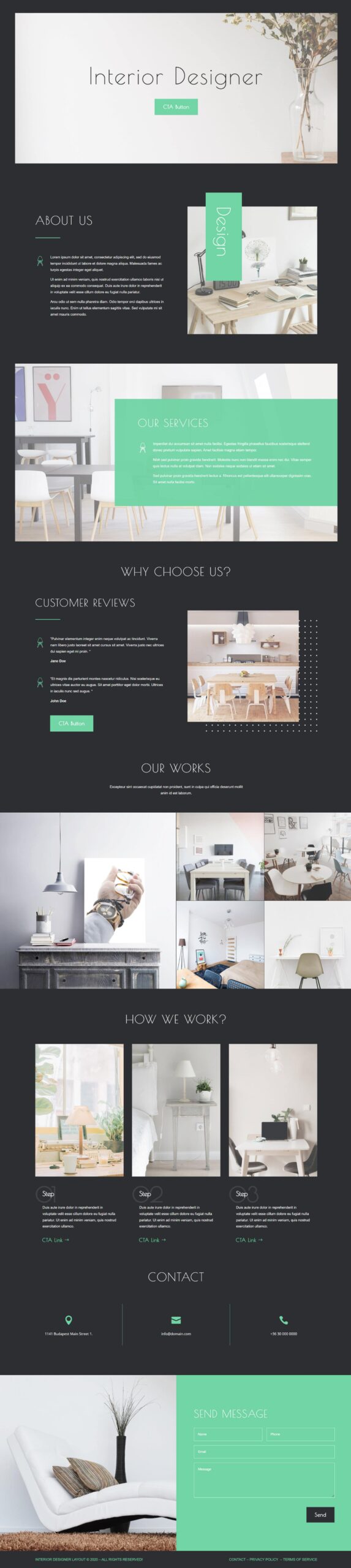 Divi Product Highlight Homepage 25 Divi Layout Pack Interior Dark