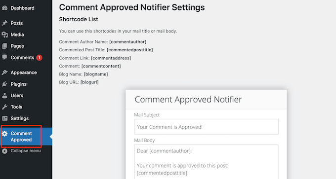 How to notify users when their comment is approved in WordPress