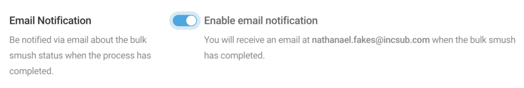 Where you enable email notifications.