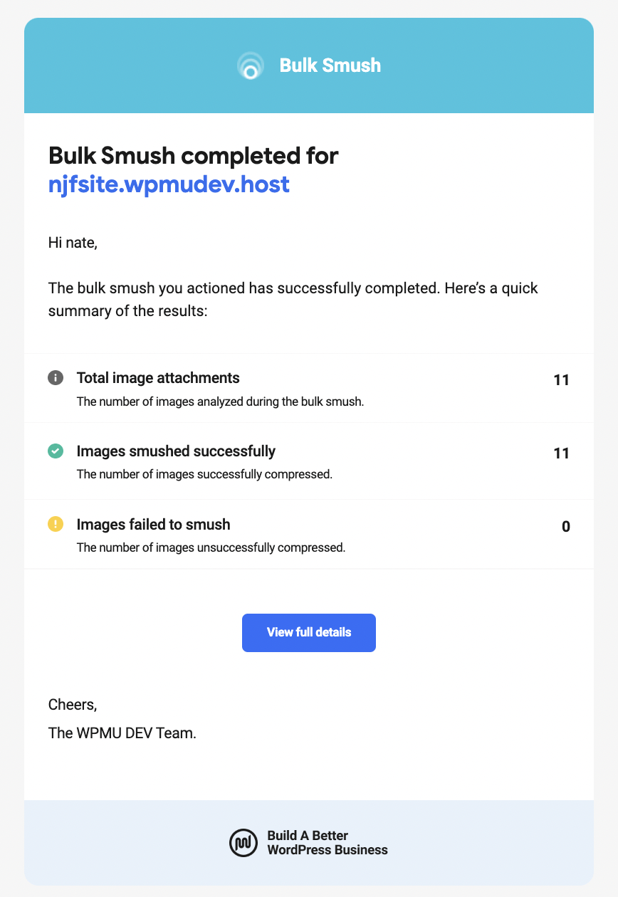 The email you get for notifications.