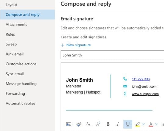 Add social media icons to your email signature in Outlook