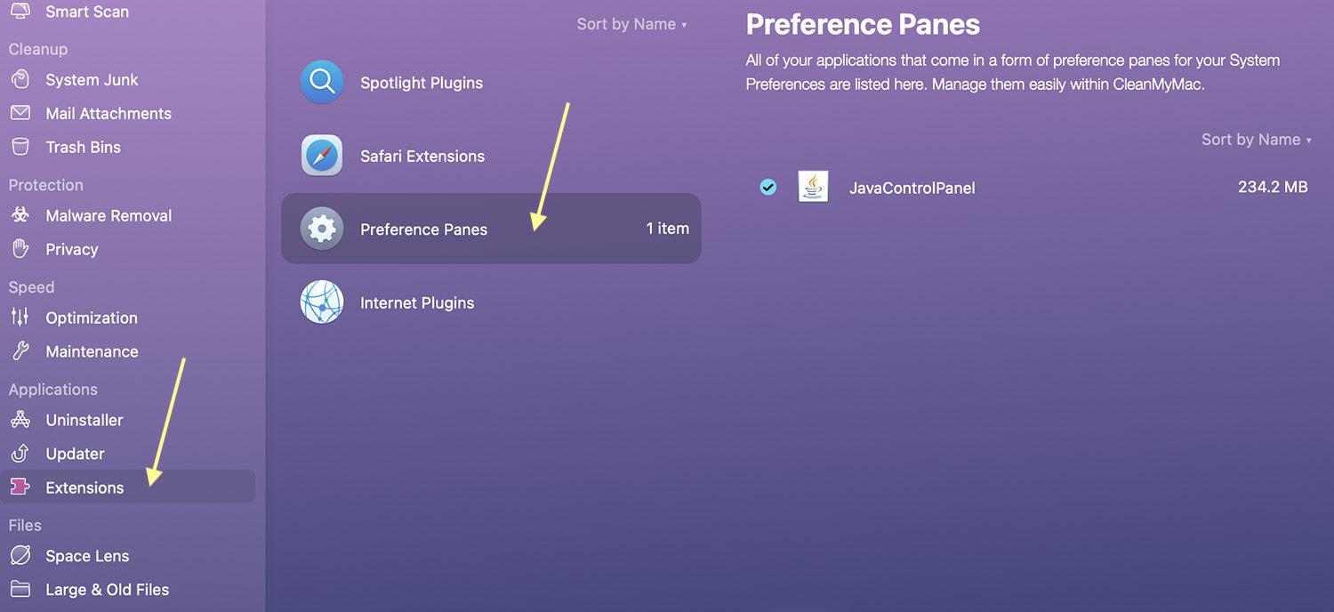 prefence page extension