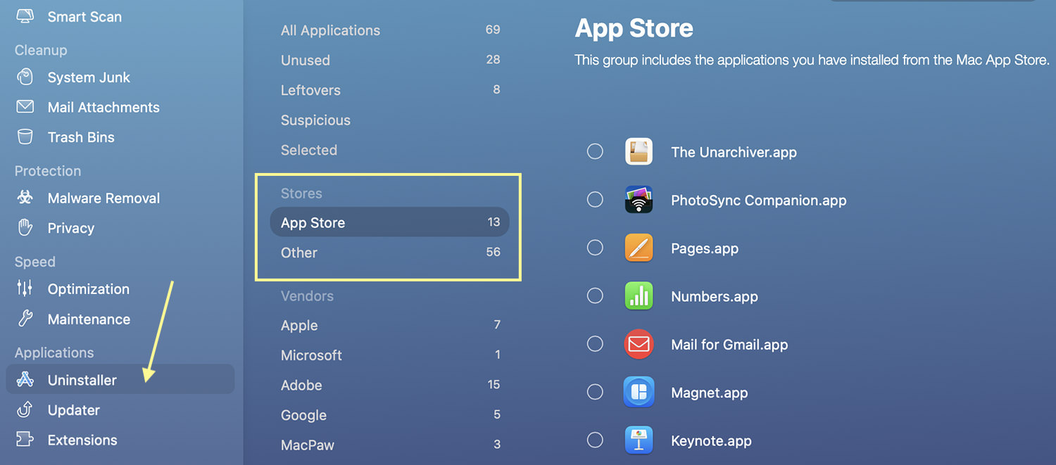 app store vs manual apps
