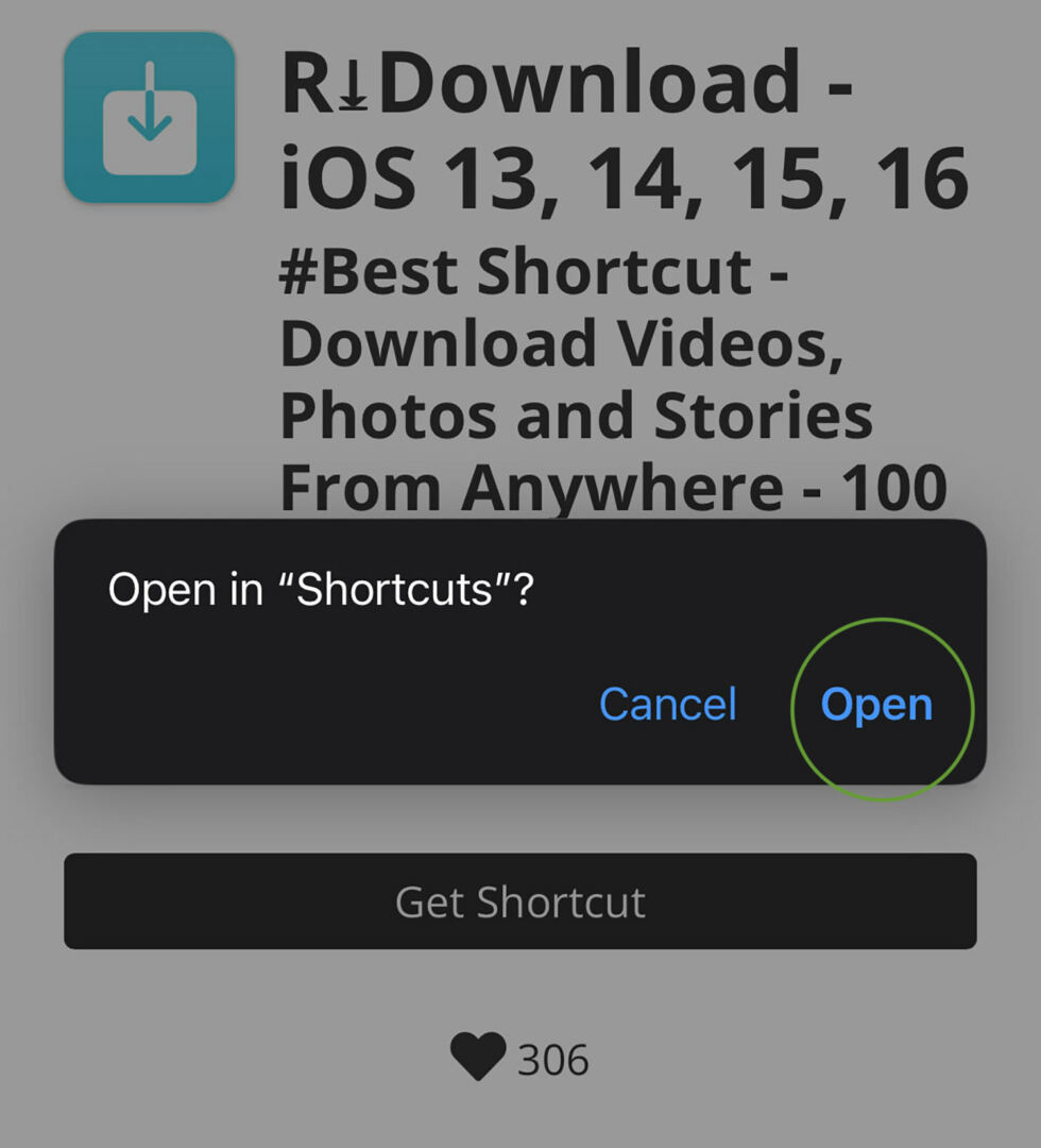 Get Shortcuts