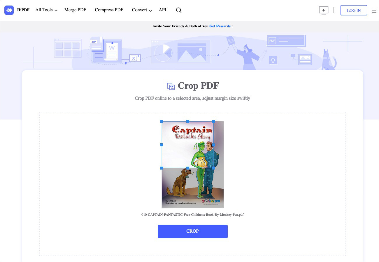 HiPDF crop pdf