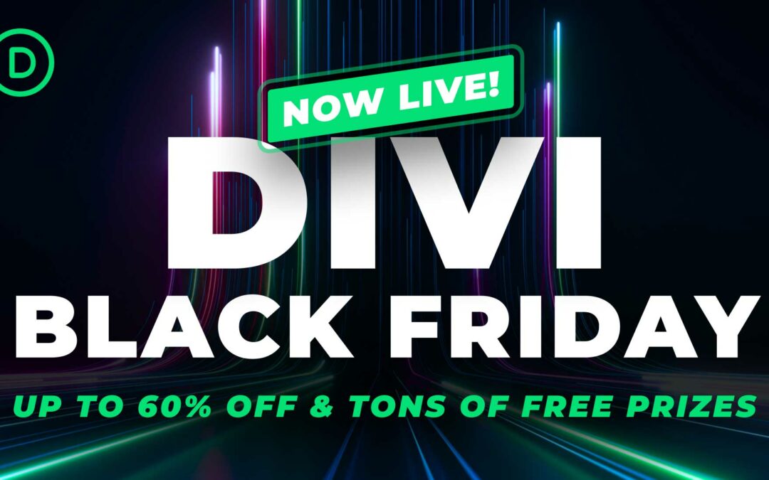 The Divi Black Friday Sale is LIVE!