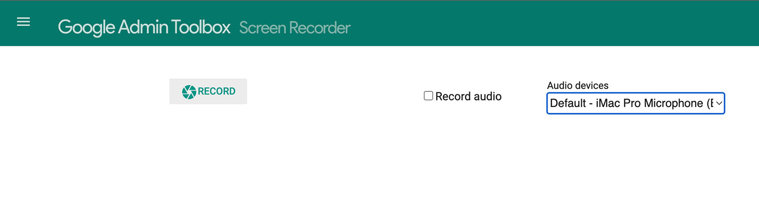 record button