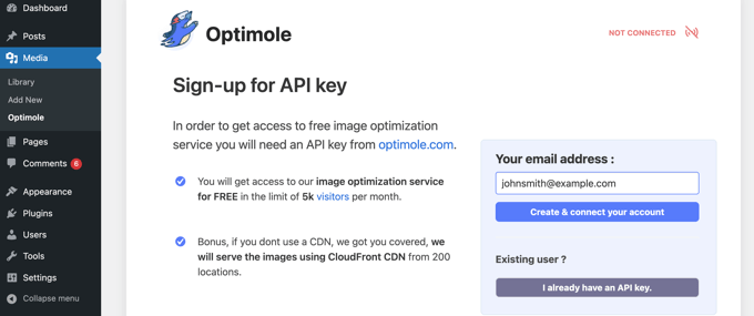 You Need an Optimole API Key