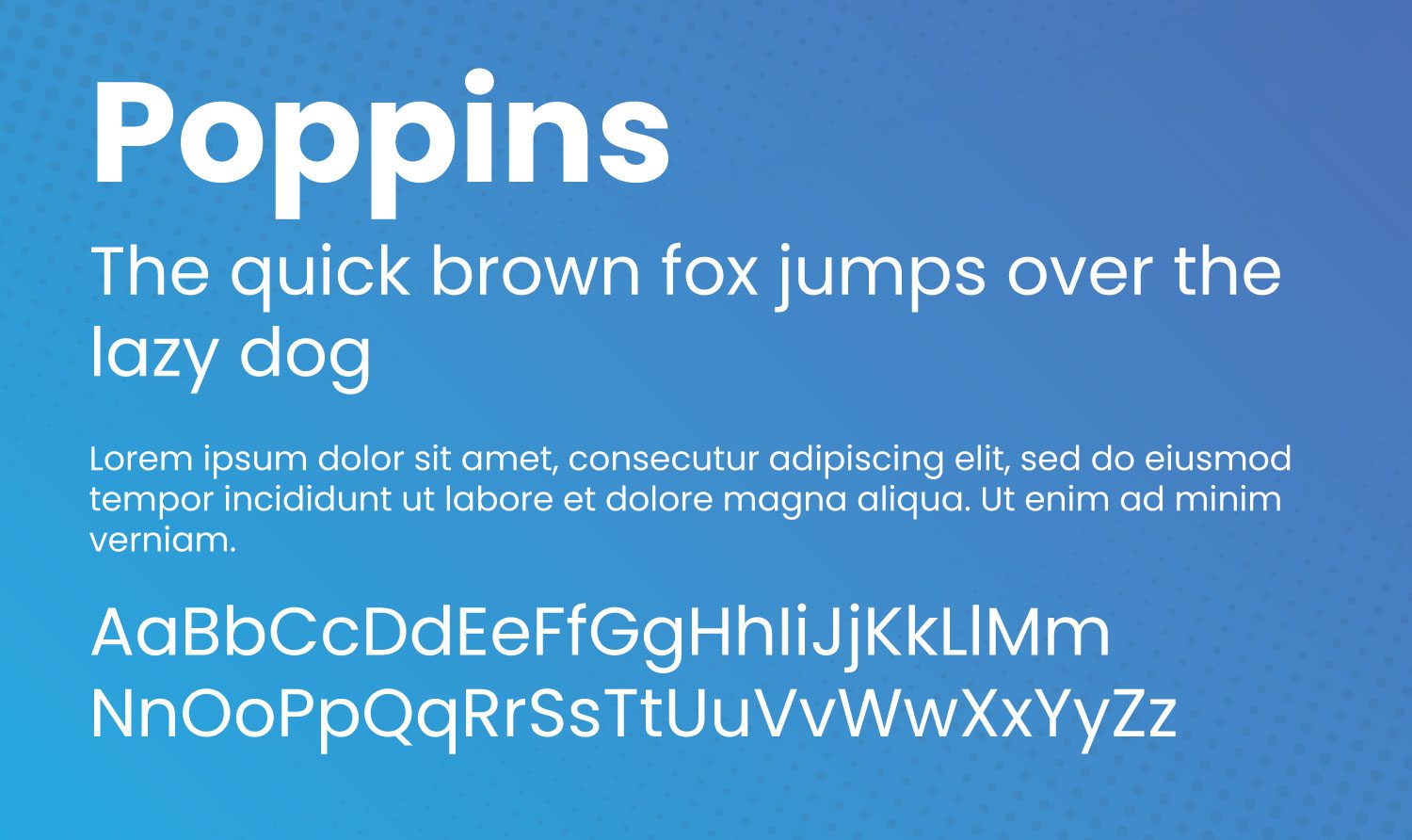 Poppins Google font