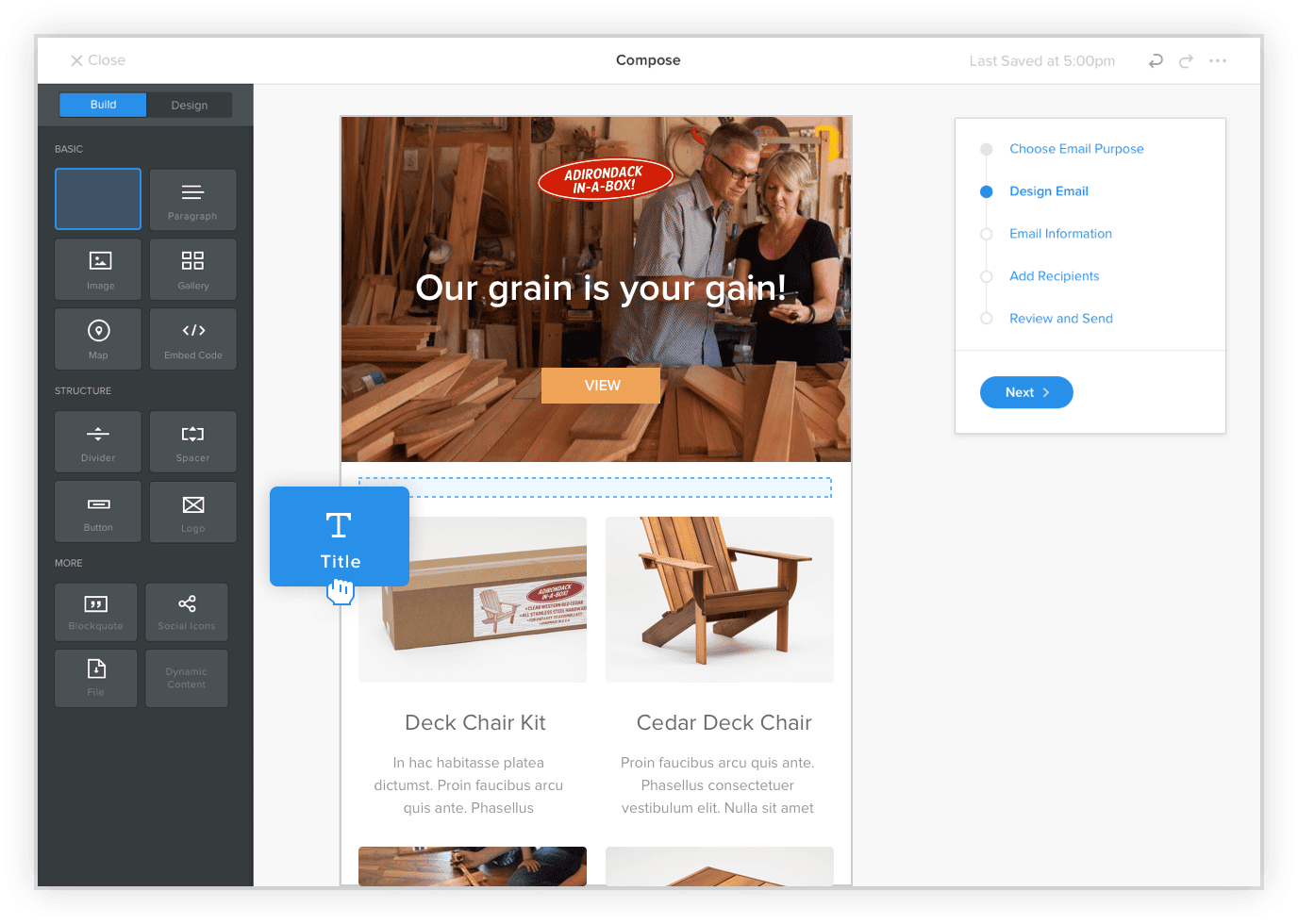 Weebly’s website and email builder