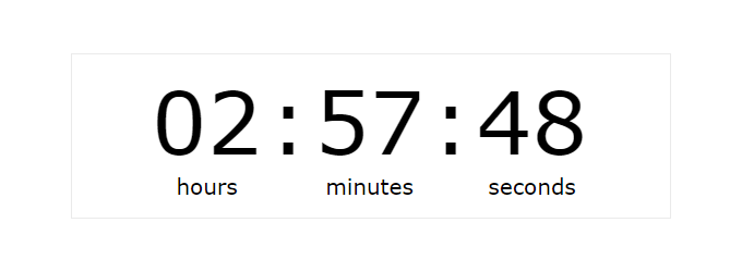 An example timer created using the Evergreen Countdown Timer