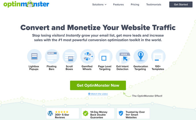 The OptinMonster Homepage