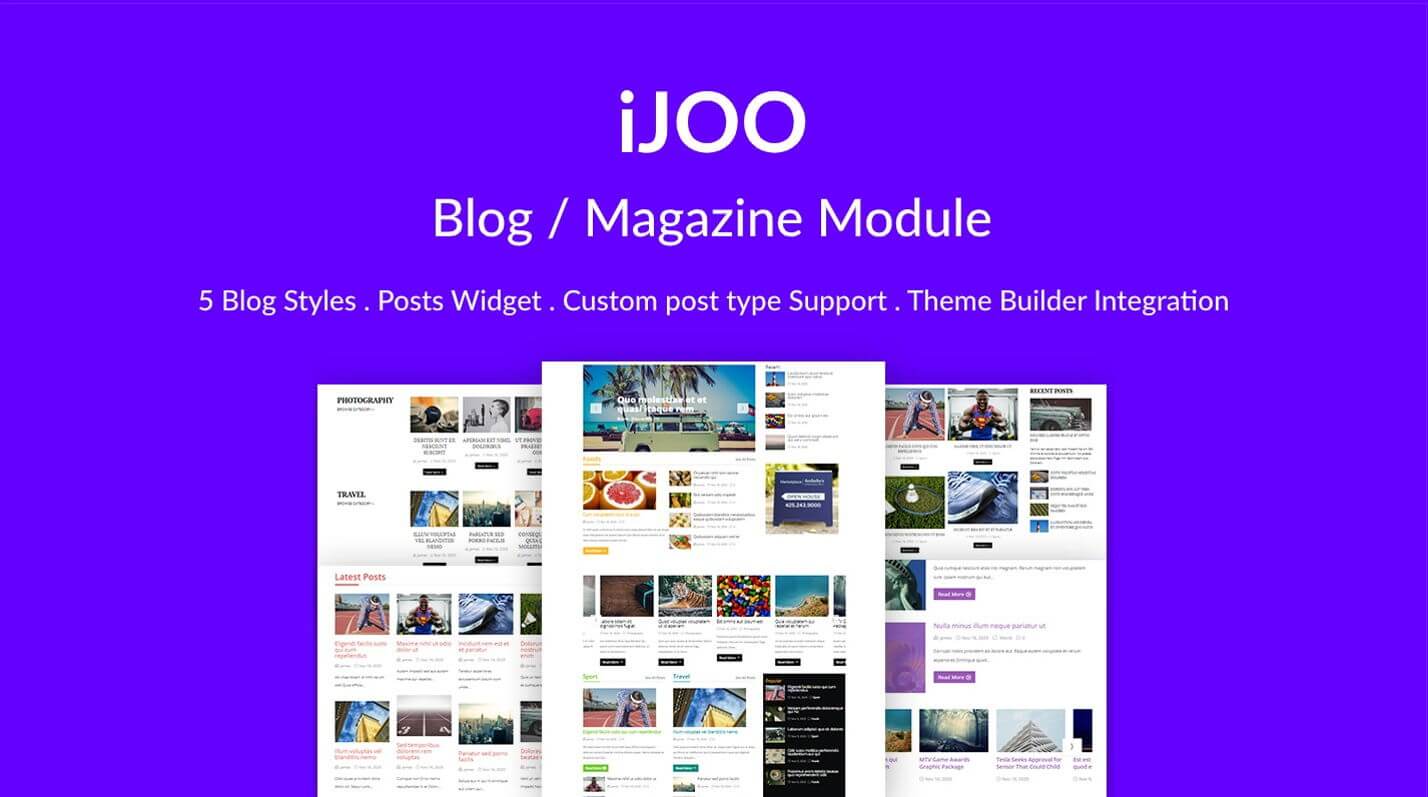 iJOO – Advanced Blog/Magazine Module