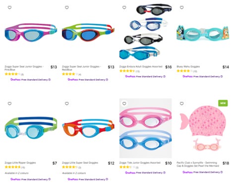 swimming goggles