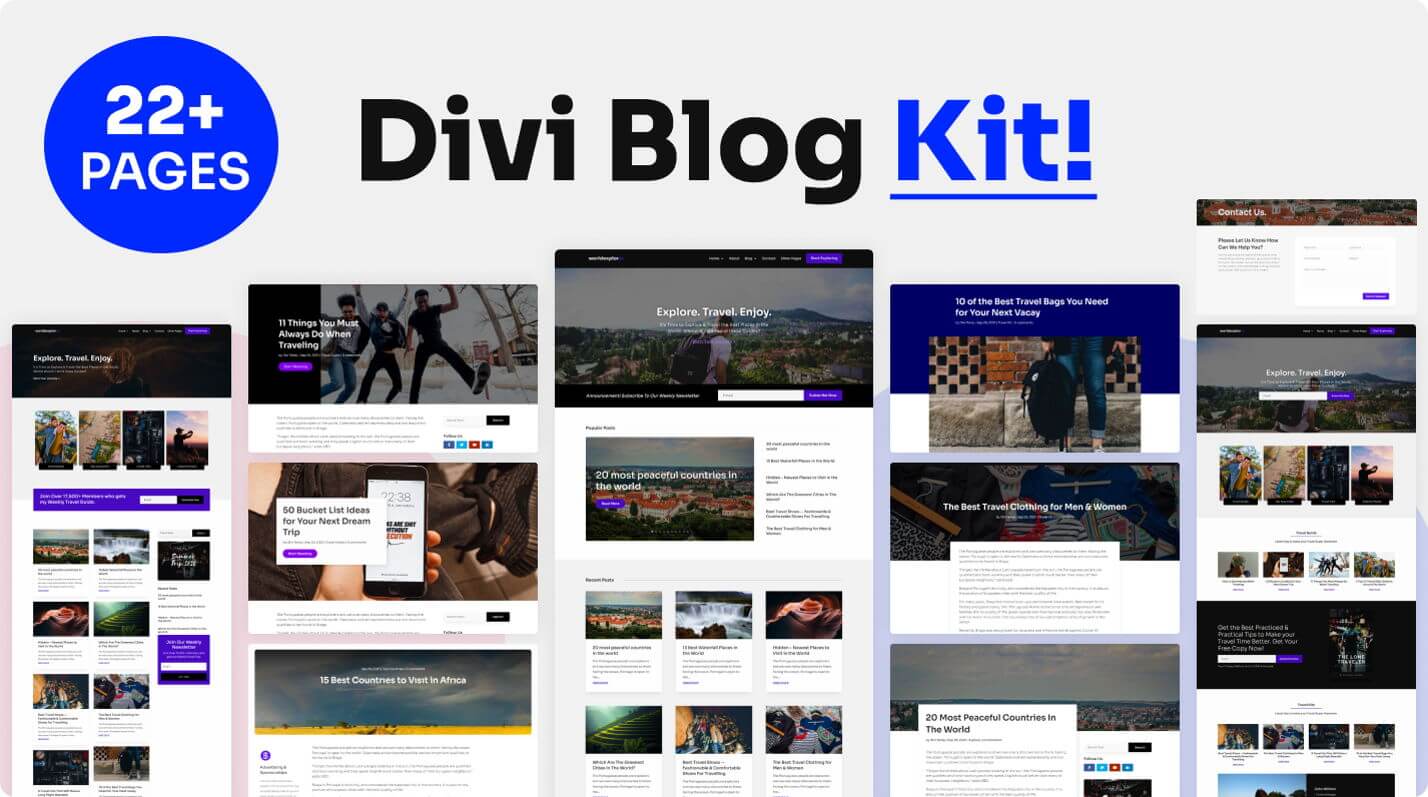 The Complete Divi Blog Kit!