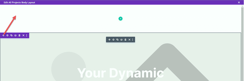 Divi Matching Portfolio and Projects Move Section
