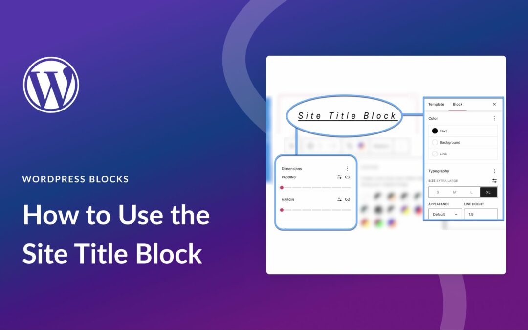 How to Use the WordPress Site Title Block