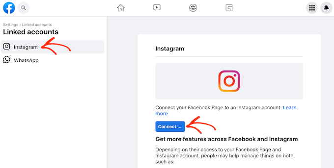 How to connect Facebook and Instagram