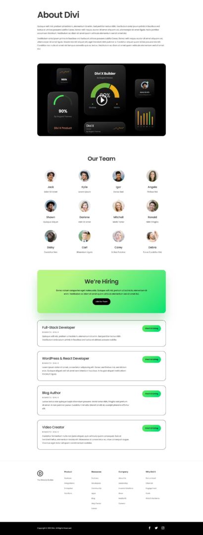 Saas Product Layout Pack for Divi