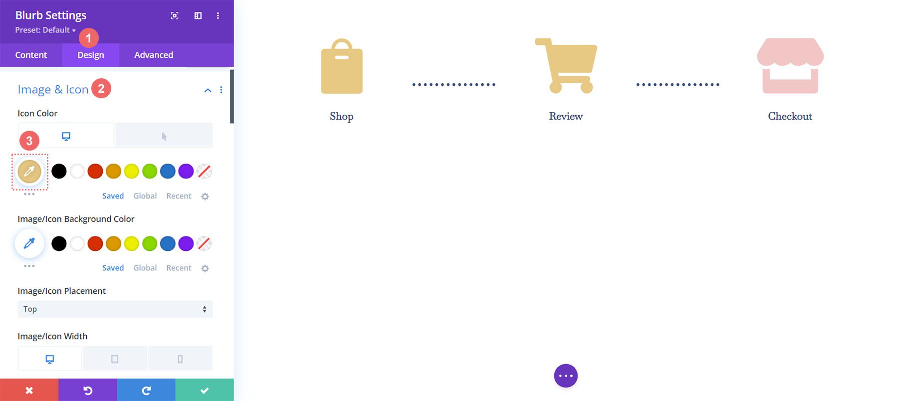Updated cart icon color on the checkout page template