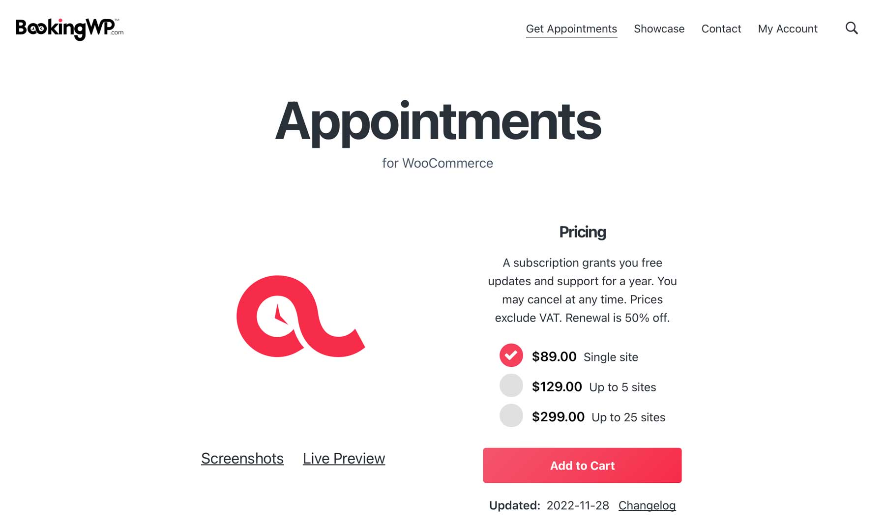 The WooCommerce Appointments plugin by BookingWP