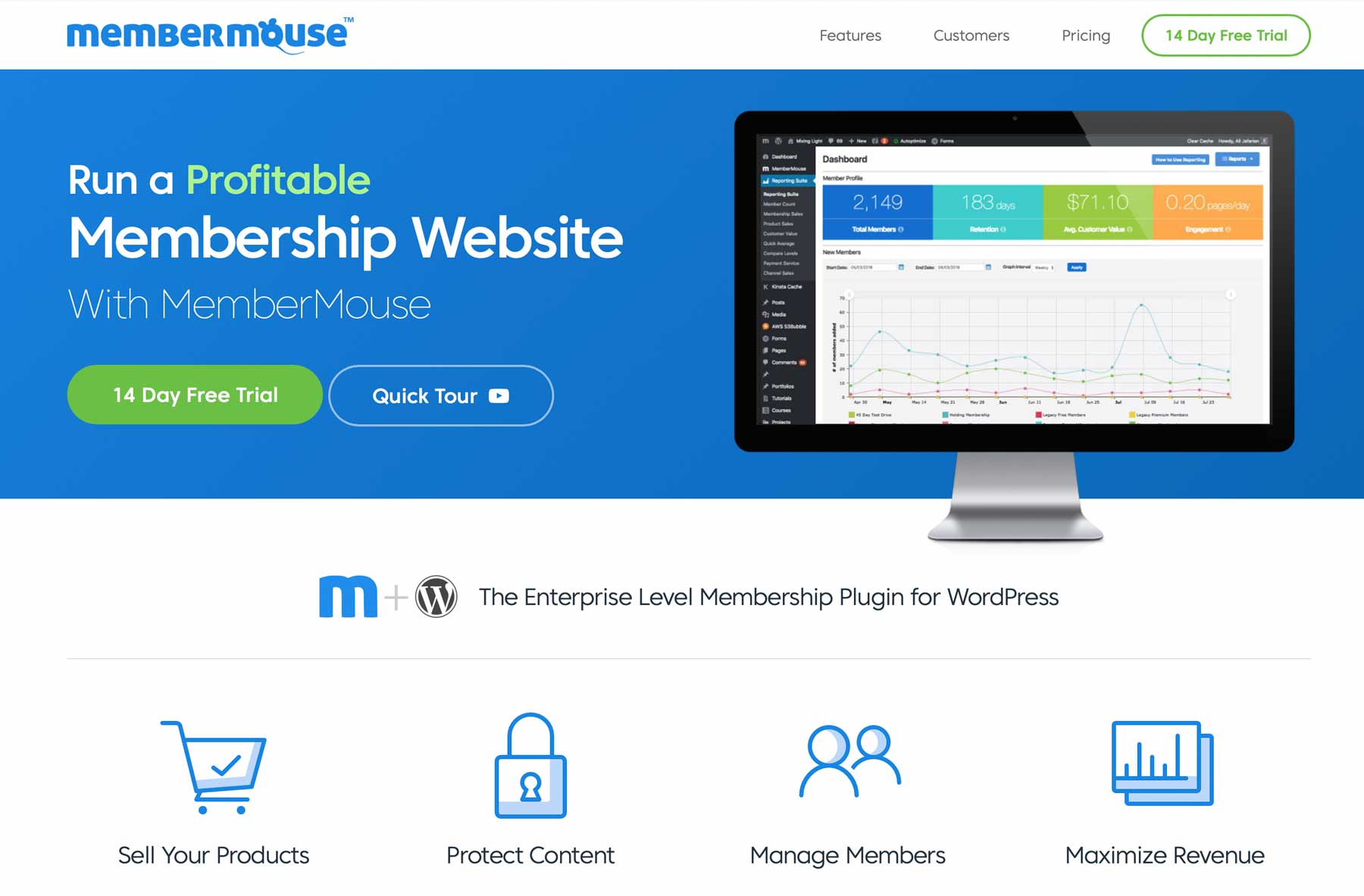 Member Mouse WordPress membership plugin