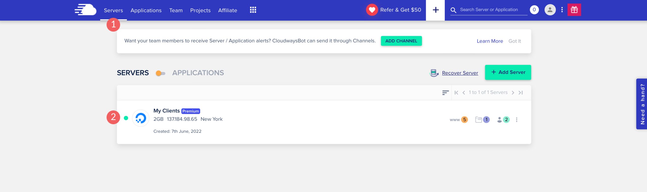 Update PHP in Cloudways