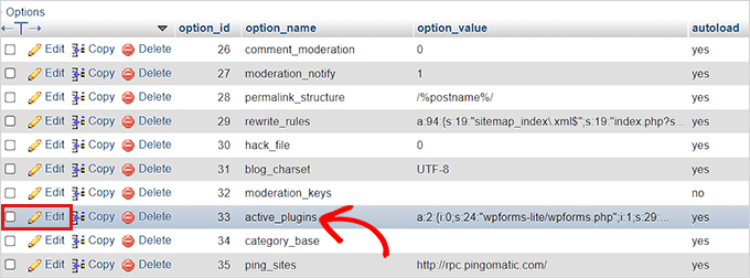 Click the Activate_Plugins option