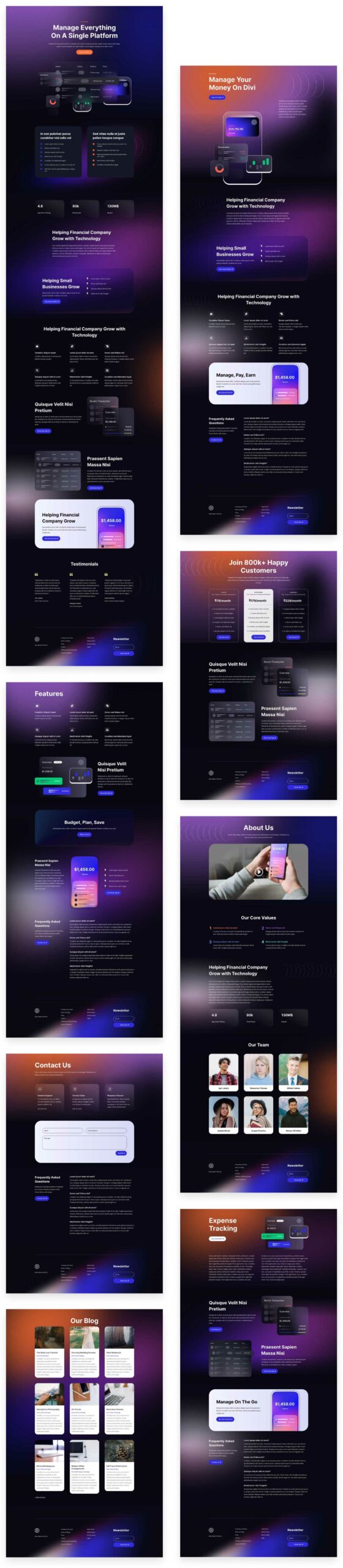 Financial Technology layout pack