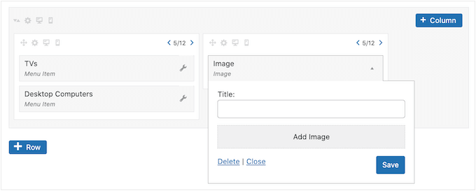 Adding images to a WordPress navigation menu