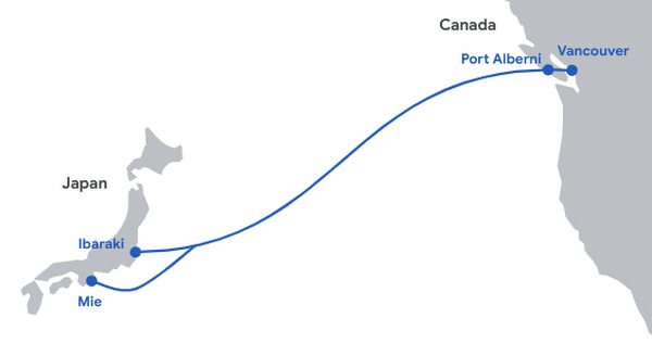 Topaz is the first subsea cable to connect Canada and Asia