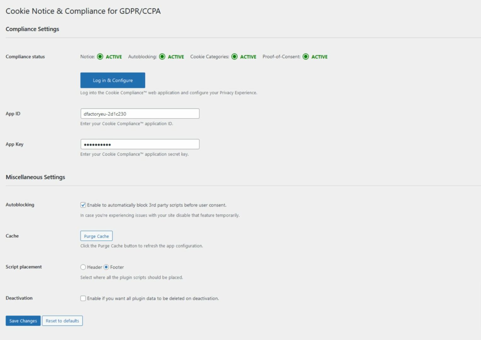 Cookie Notice & Cookie Compliance