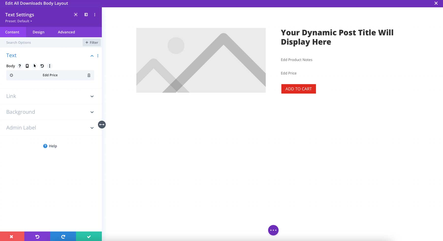 EDD Product template Divi