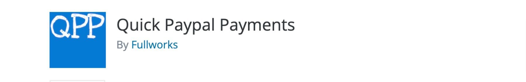 Quick Paypal Payments