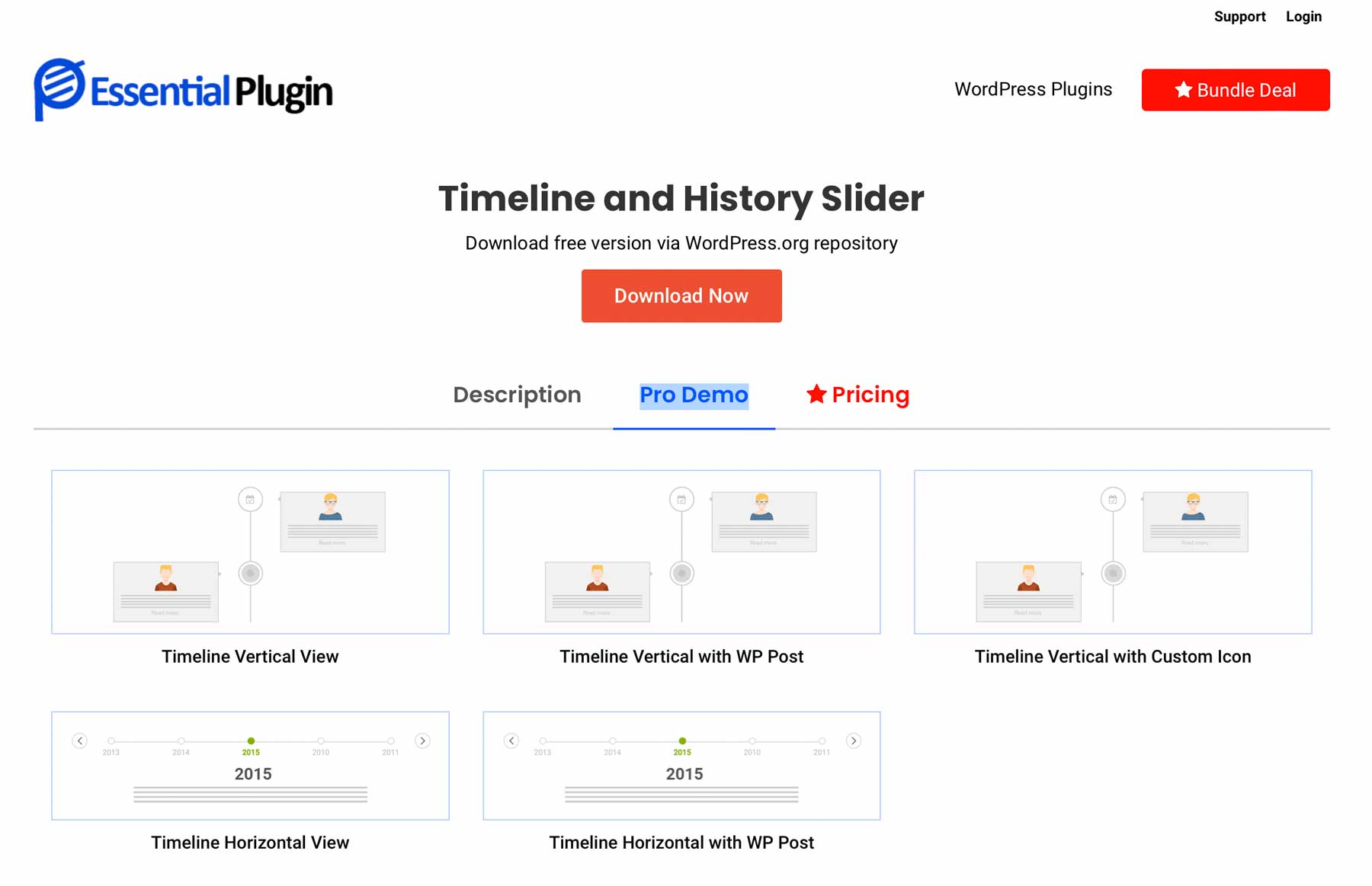 The Timeline and History Slider plugin for WordPress