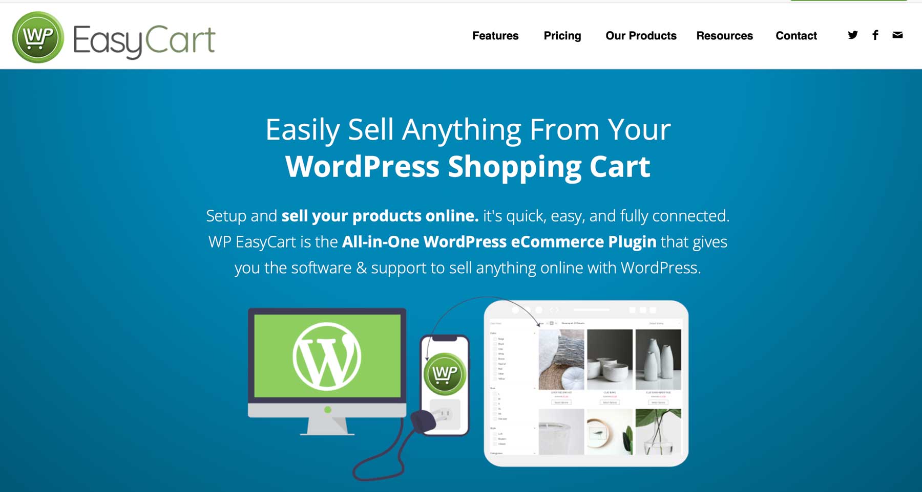 WP Easy Cart best WordPress ecommerce cart 