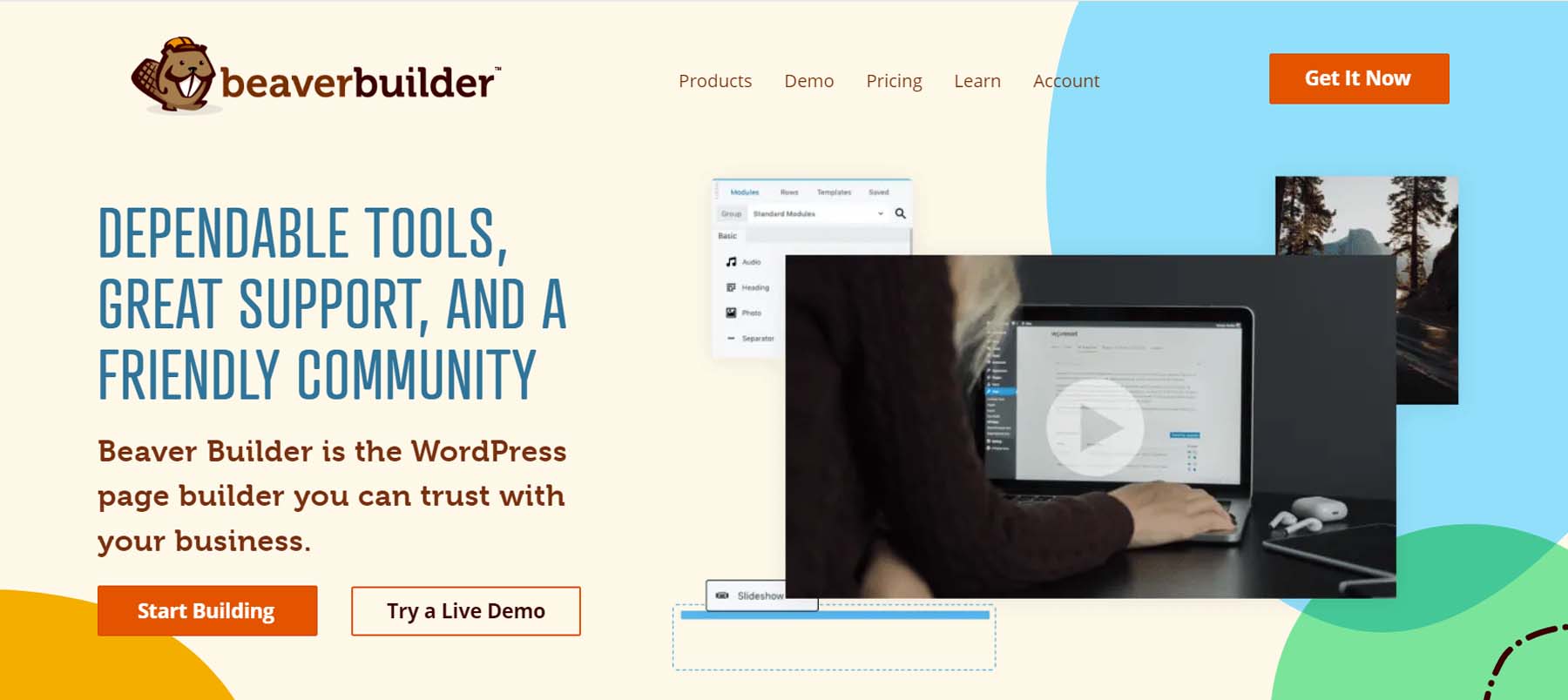 Beaver Builder is a WordPress plugin that is also available in the WP plugin repo