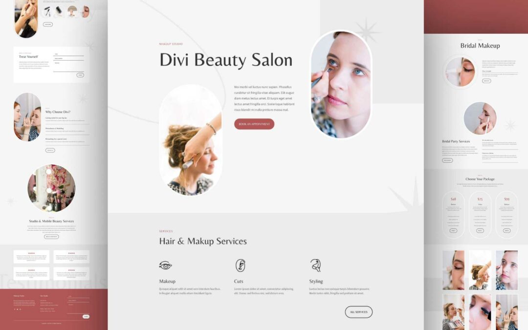 Get a Free Beauty Salon Layout Pack for Divi