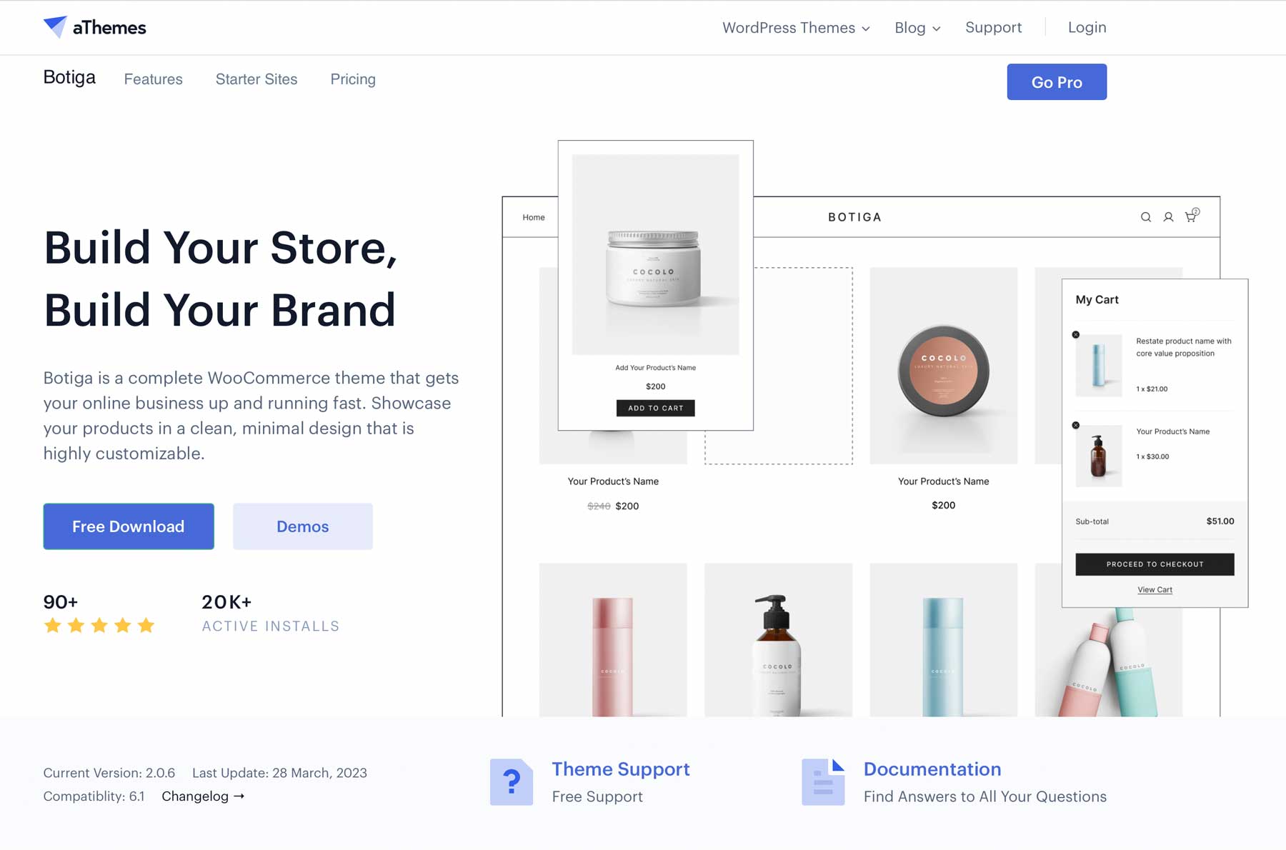 Botiga ecommerce WordPress theme