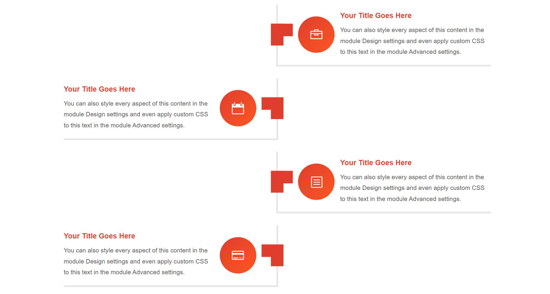 Divi Product Highlight Divi Timeline Layouts Pack Layout 100