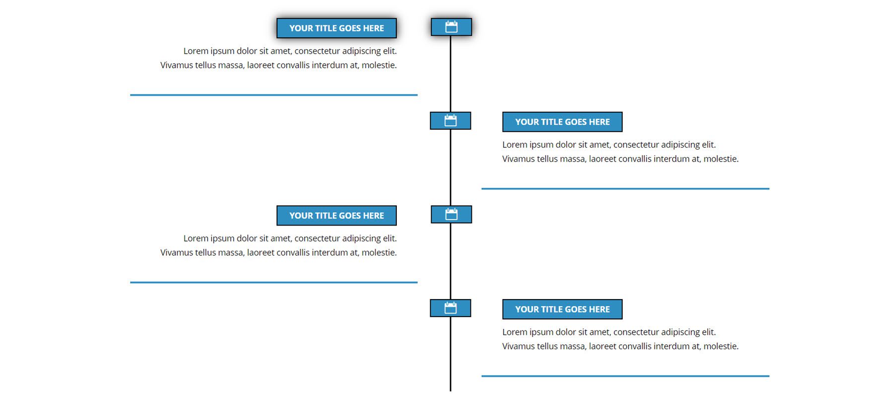 Divi Product Highlight Divi Timeline Layouts Pack Layout 3