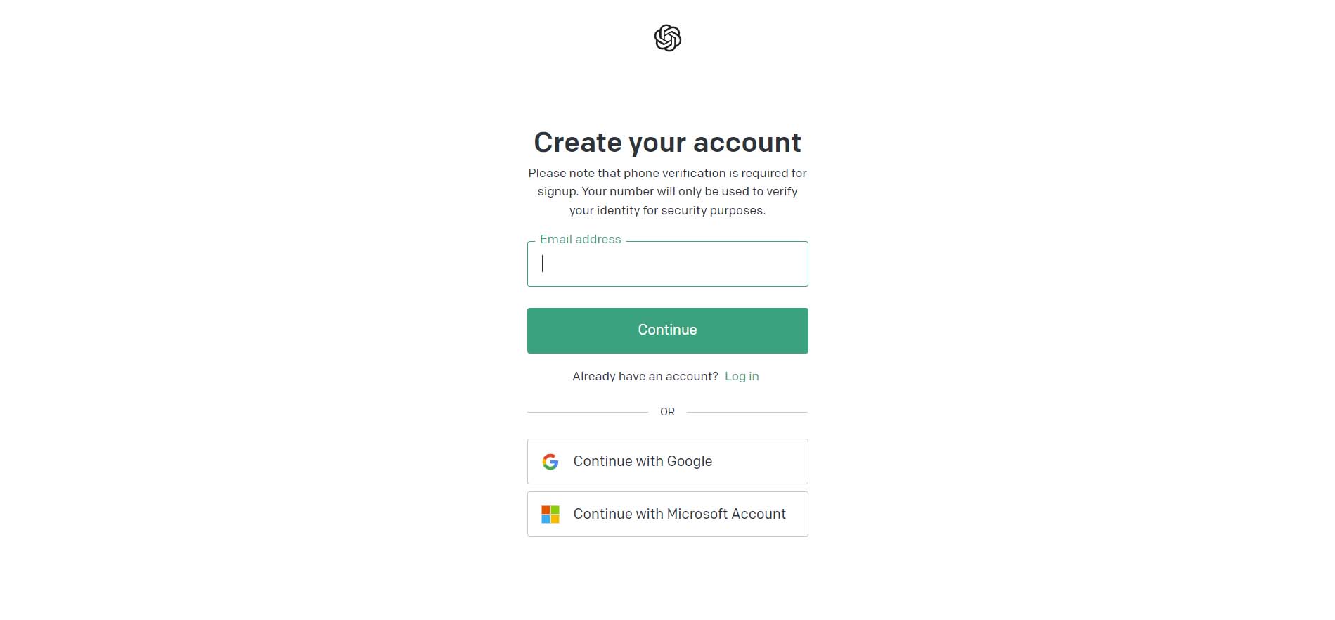 Create your ChatGPT account
