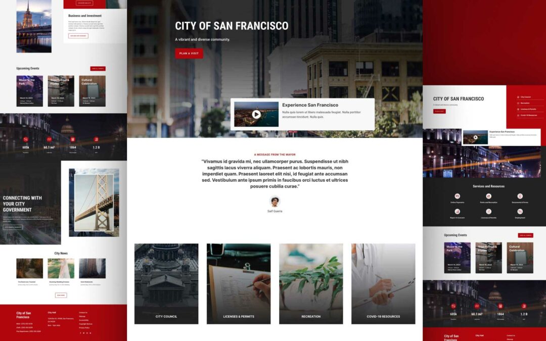 Get a Free City Layout Pack for Divi