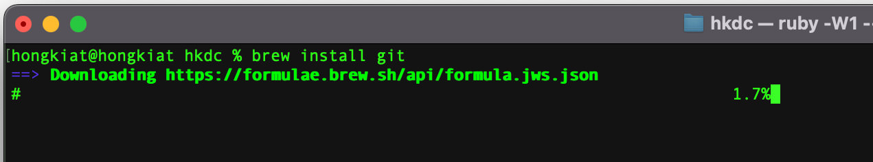 install git