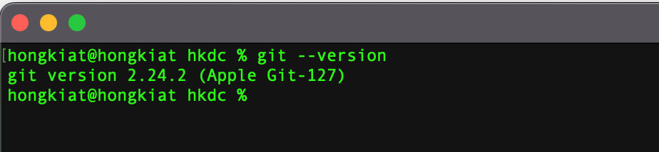 check git version