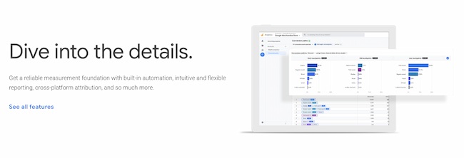 Marketing attribution software: Google Analytics