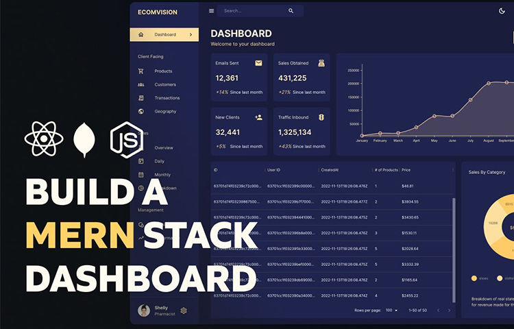 Build a MERN React Admin Dashboard