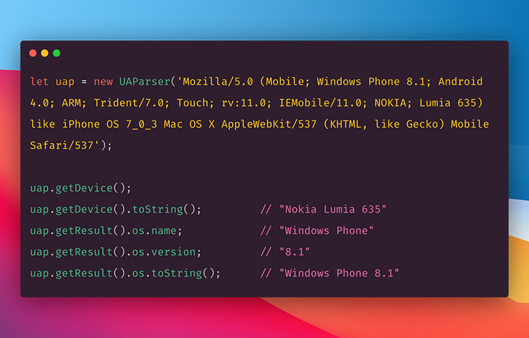 UA Parser JS