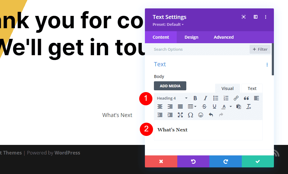 Create a Page with a Custom Message